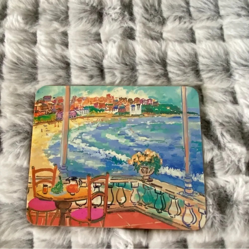 Eva Hannah Drink Coasters Set Sydney Impressions‎ Australia Souvenir Cork Backed - Picture 4 of 12